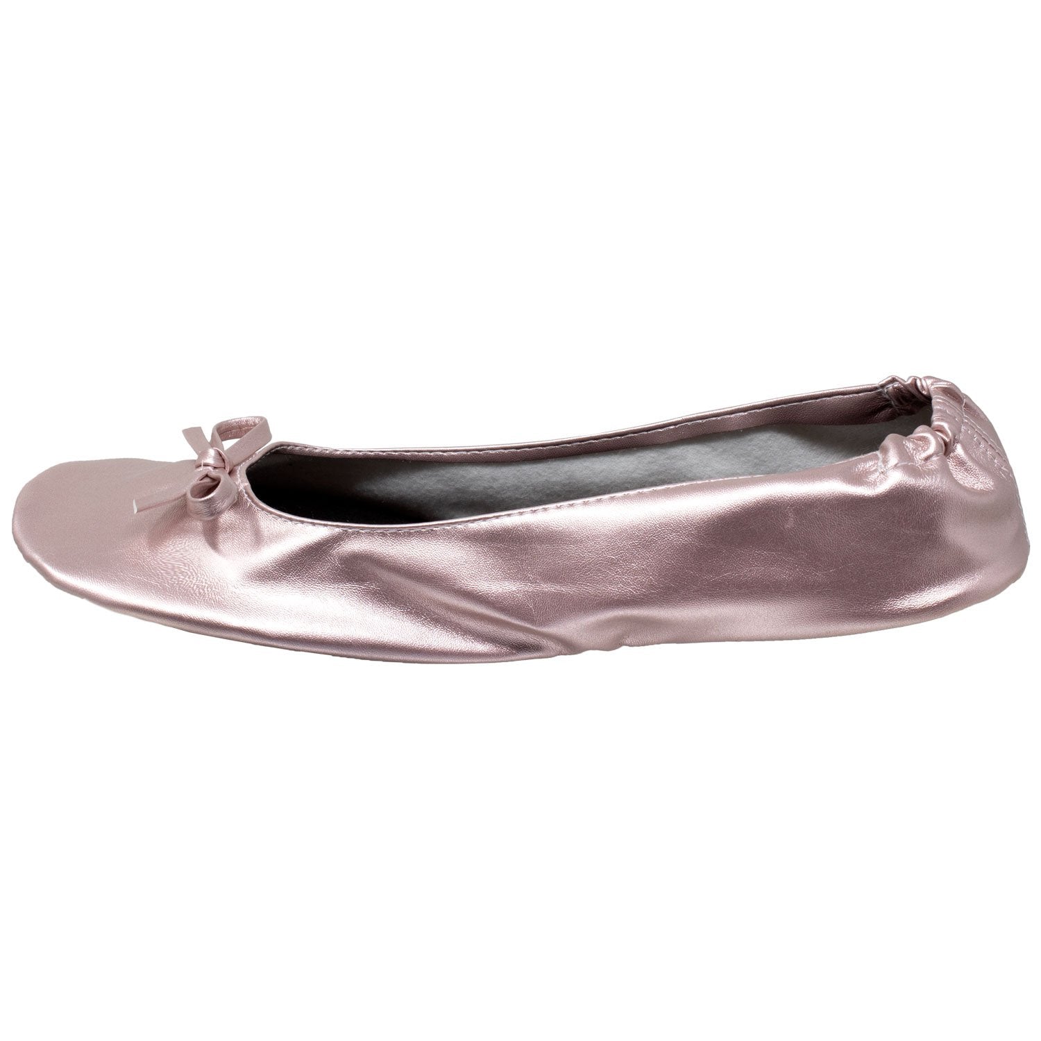 Foldable Ballet Flats Women's Travel Portable Comfortable Shoes Gold - Image 5