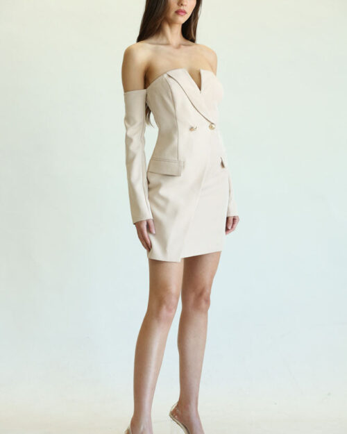 Golden Detail Flap Dress