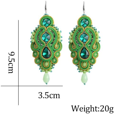Handmade Soutache Earrings - Image 5
