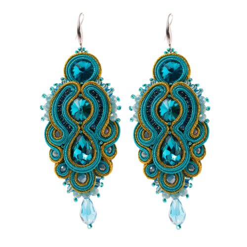 Handmade Soutache Earrings - Image 2