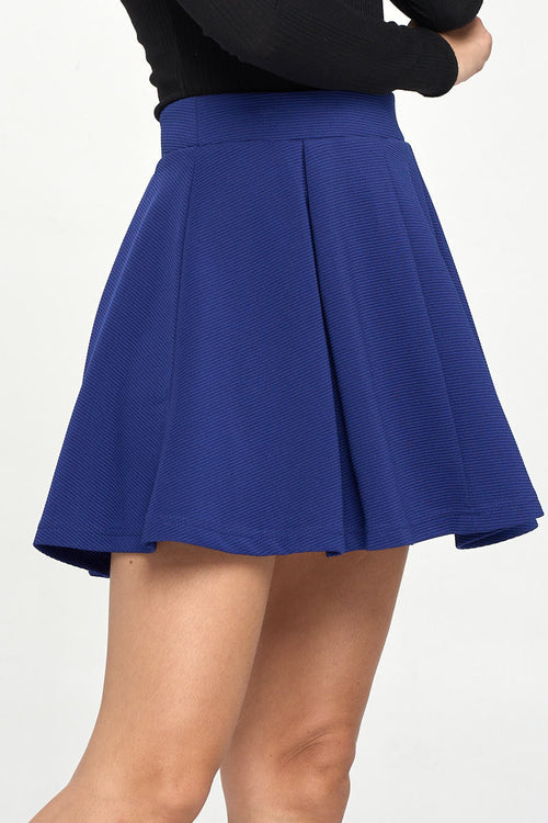 High-Waisted Pleated Skater Skirt - Image 12