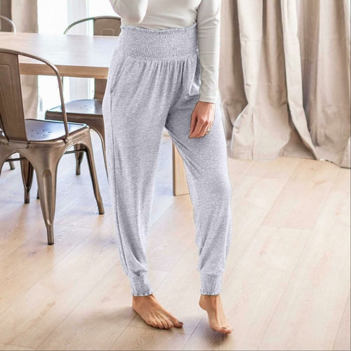 High-waisted Smocked Lounge Jogger Pants - Image 17