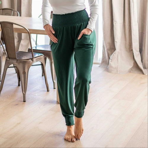 High-waisted Smocked Lounge Jogger Pants - Image 14