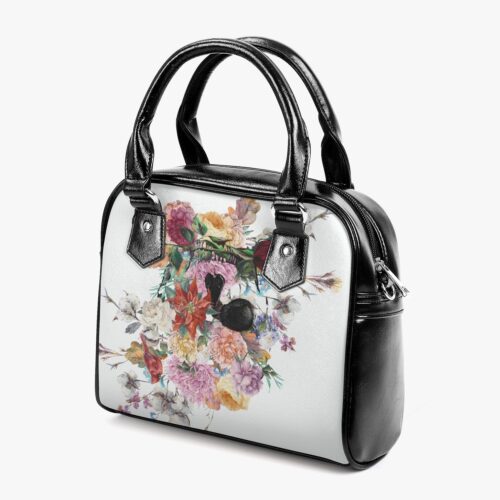 Jacki Easlick Floral Skull Leather Saddle Bag - Image 3