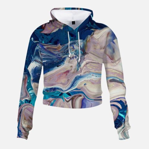 Jacki Easlick Geode Print High-rise Cropped Sweatshirt - Image 2