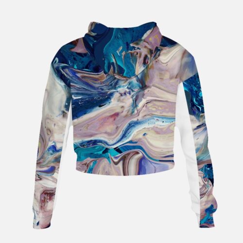 Jacki Easlick Geode Print High-rise Cropped Sweatshirt - Image 3
