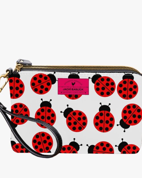 Jacki Easlick Ladybug Small Wristlet Clutch