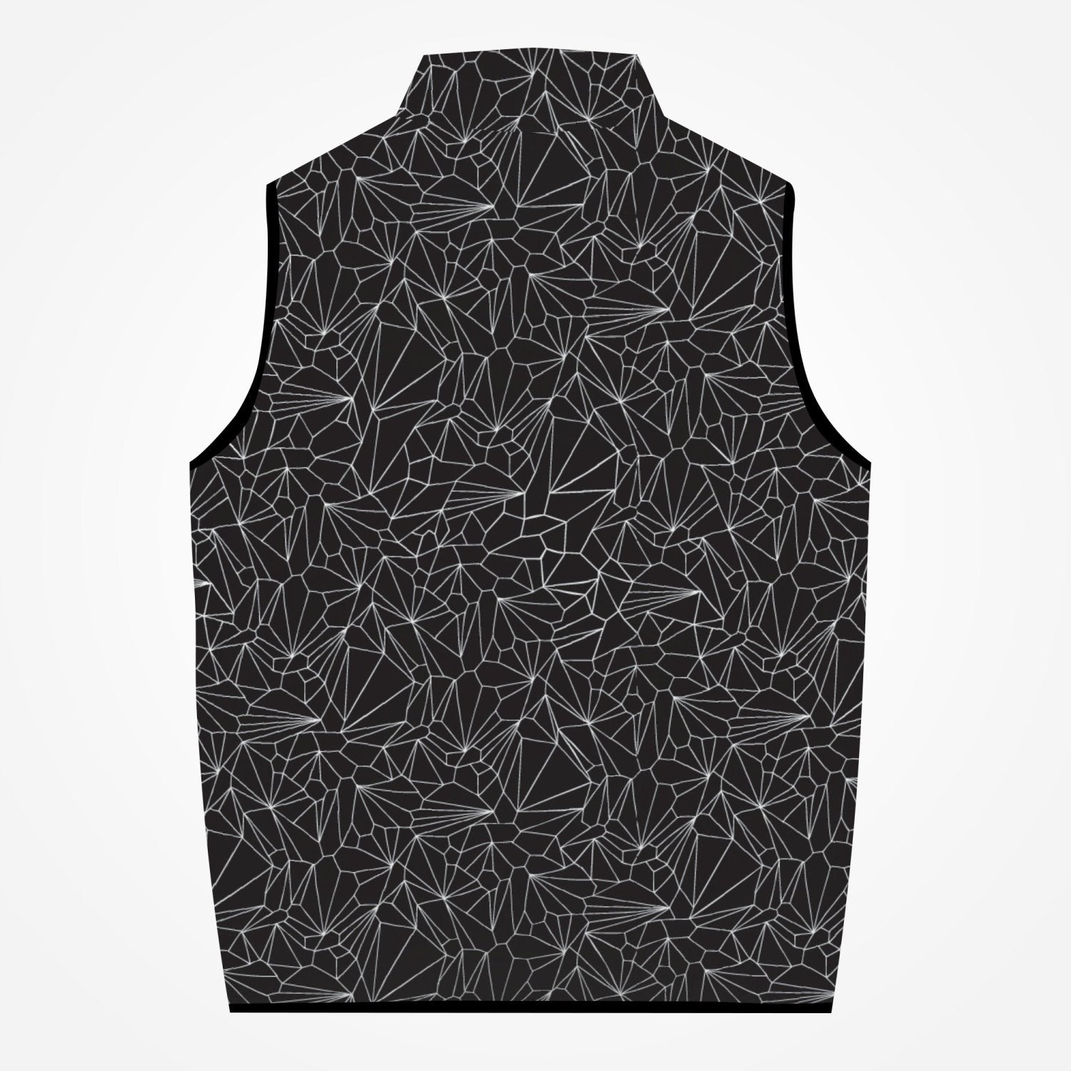 Jacki Easlick Geometric Cotton-pad Zipper-up Vest