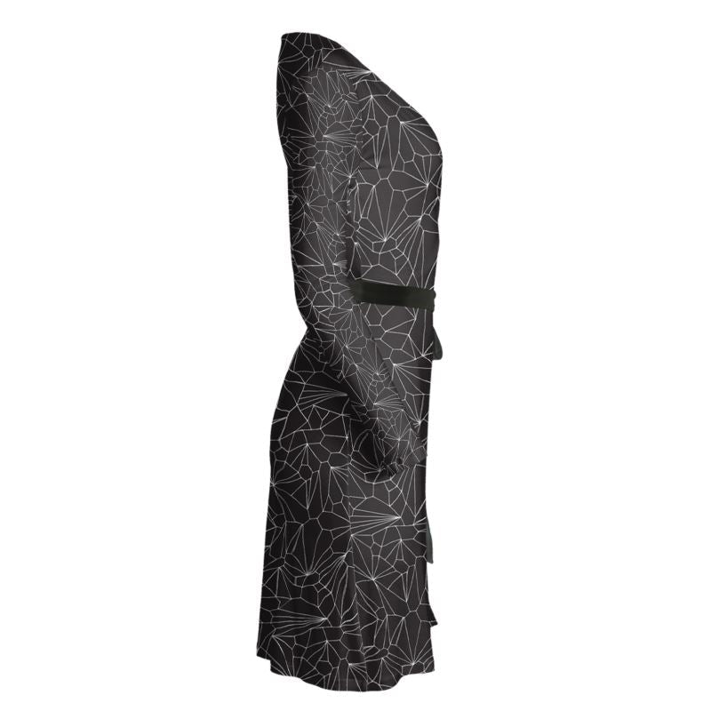 Jacki Easlick Geometric Wrap Dress - Image 4