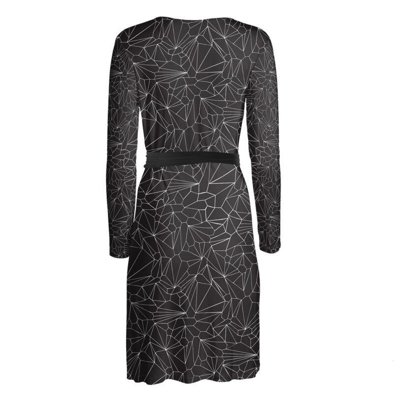 Jacki Easlick Geometric Wrap Dress - Image 6