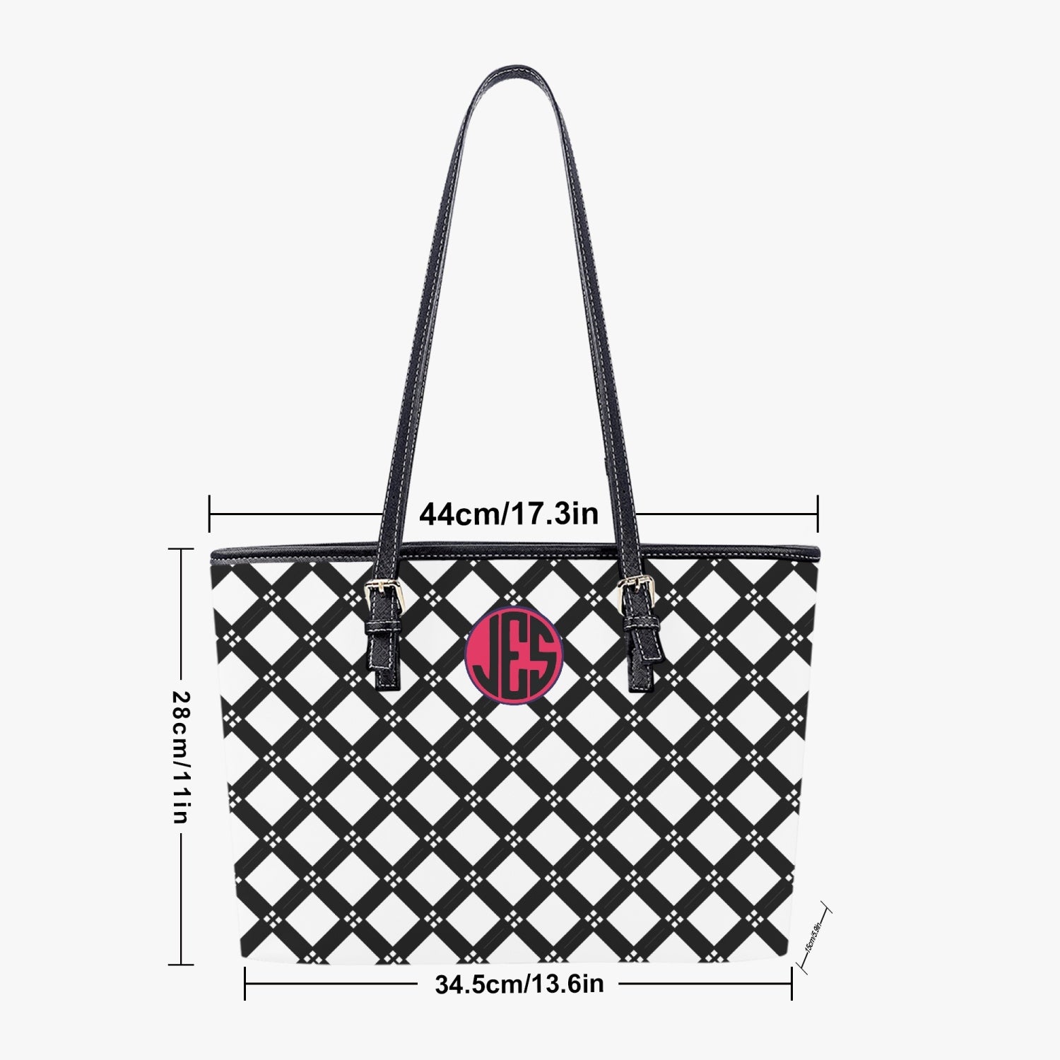 JES Large Leather Tote Bag - Image 6